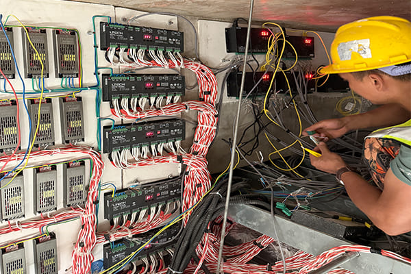 Centralized LED drivers in an equipment room